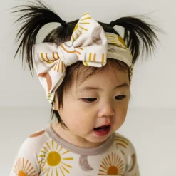 Hats & Headbands<Little Sleepies Luxe Bow Headband Desert Sunrise