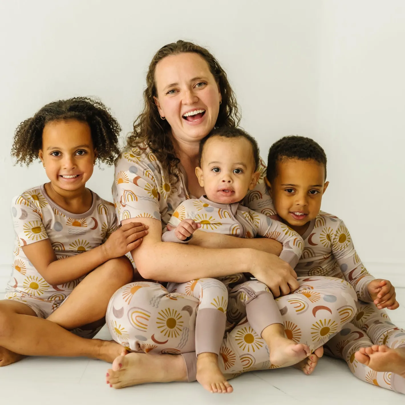 Mommy & Me|Mommy & Me<Little Sleepies Women's Short Sleeve Pajama Top Desert Sunrise