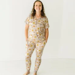 Mommy & Me|Mommy & Me<Little Sleepies Women's Short Sleeve Pajama Top Desert Sunrise