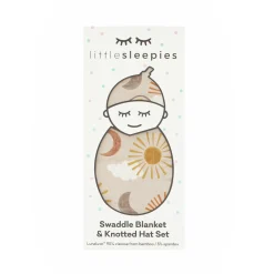 Layette|Swaddles<Little Sleepies Swaddle & Hat Set Desert Sunrise