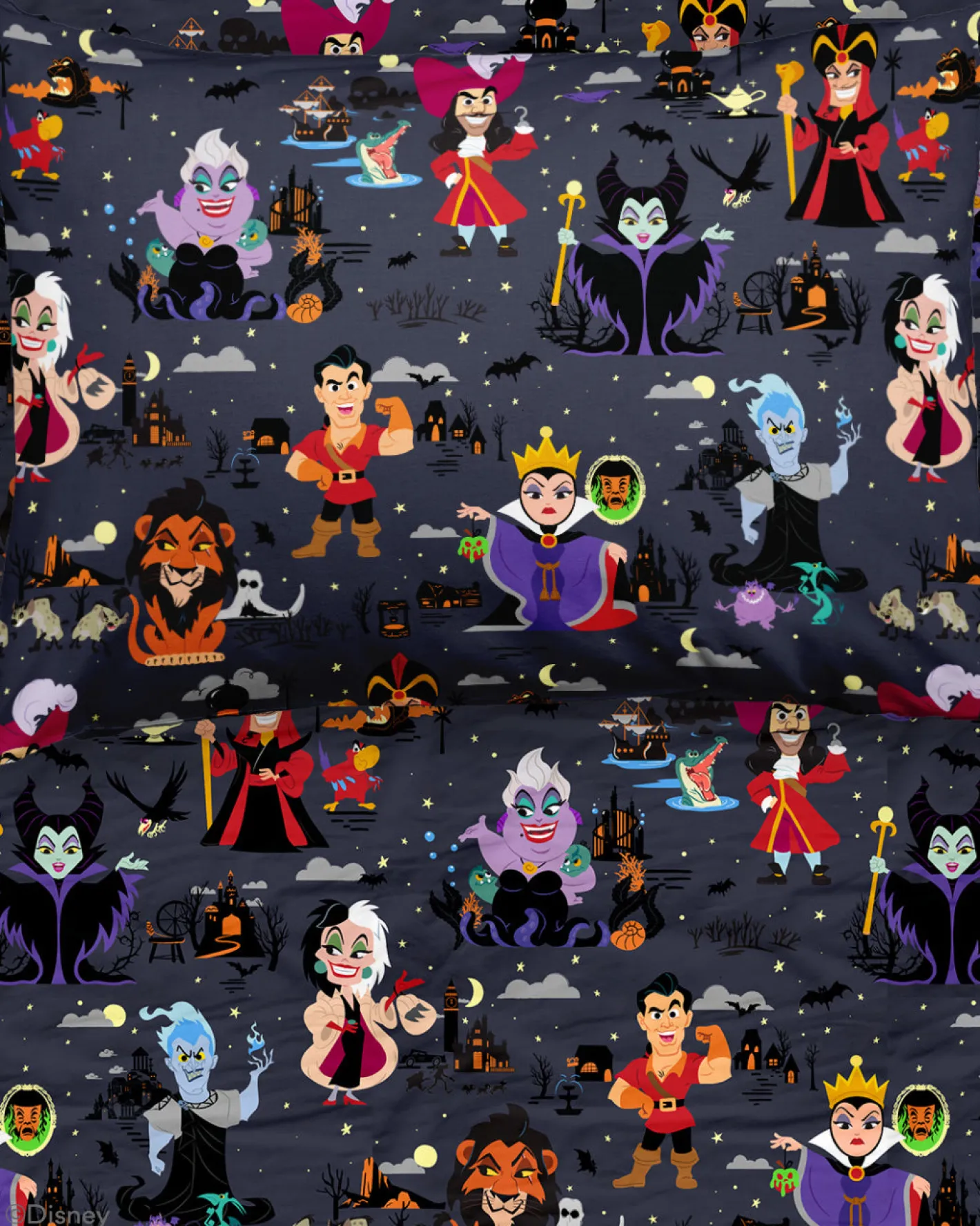 Sheets<Little Sleepies Twin Sheet Set Disney Villains