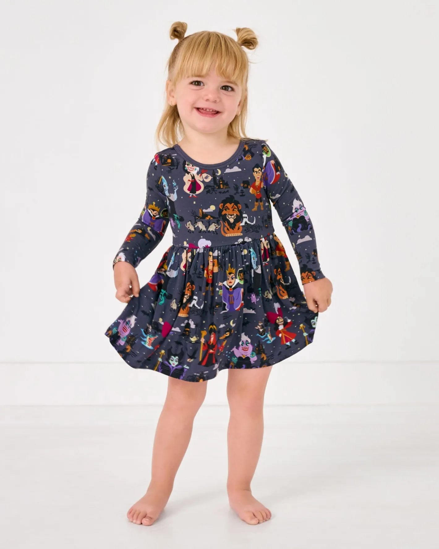 Bamboo Baby Clothes|Bodysuits<Little Sleepies Skater Dress with Bodysuit Disney Villains