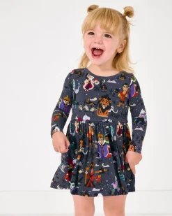 Bamboo Baby Clothes|Bodysuits<Little Sleepies Skater Dress with Bodysuit Disney Villains