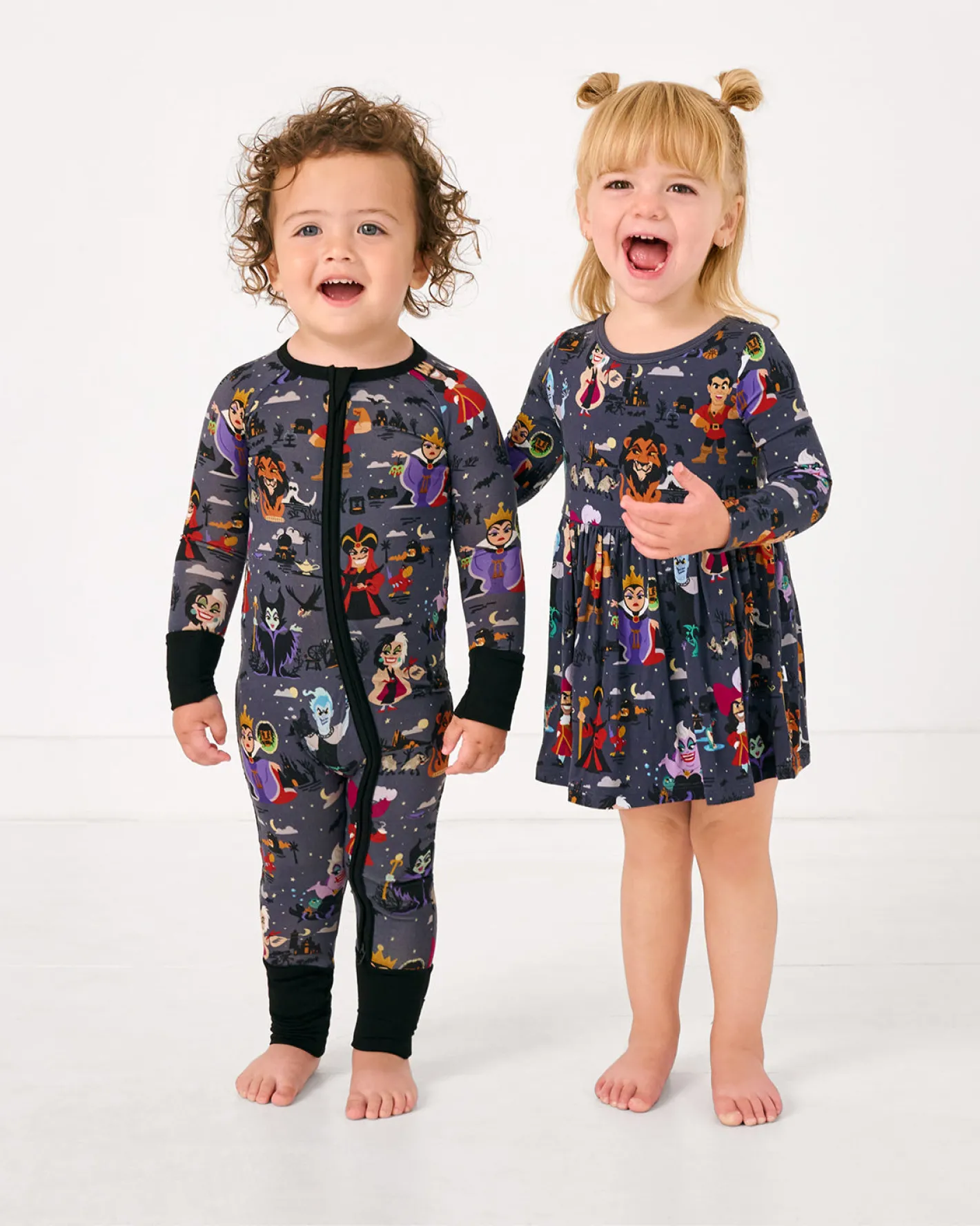 Bamboo Baby Clothes|Bodysuits<Little Sleepies Skater Dress with Bodysuit Disney Villains