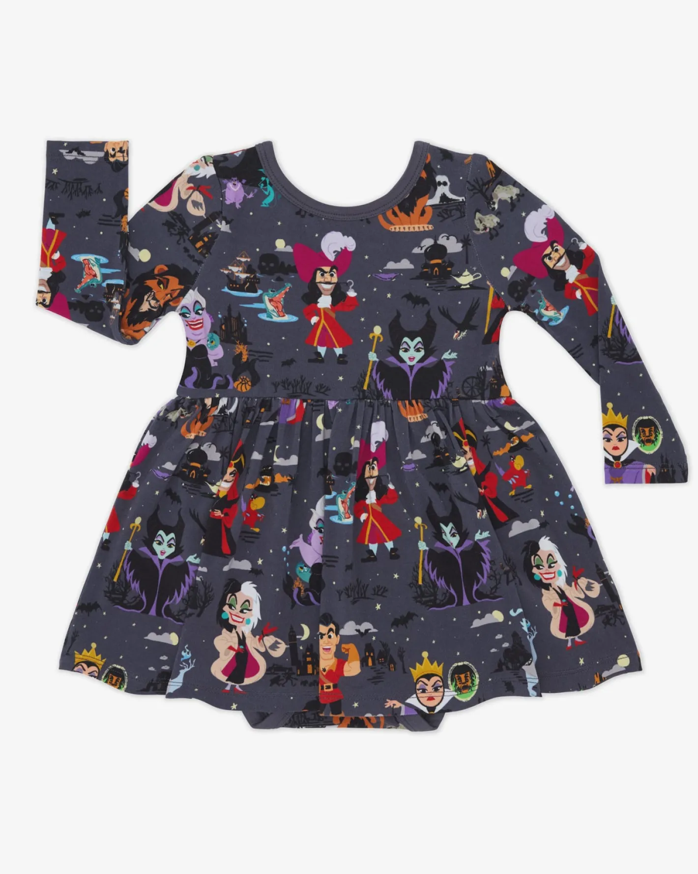 Bamboo Baby Clothes|Bodysuits<Little Sleepies Skater Dress with Bodysuit Disney Villains