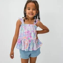Tops & Tees|Tops & Tees<Little Sleepies Flutter Tank Doodle Blooms