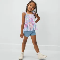 Tops & Tees|Tops & Tees<Little Sleepies Flutter Tank Doodle Blooms