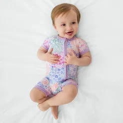 Zippies|Mommy & Me<Little Sleepies Shorty Zippy Doodle Blooms
