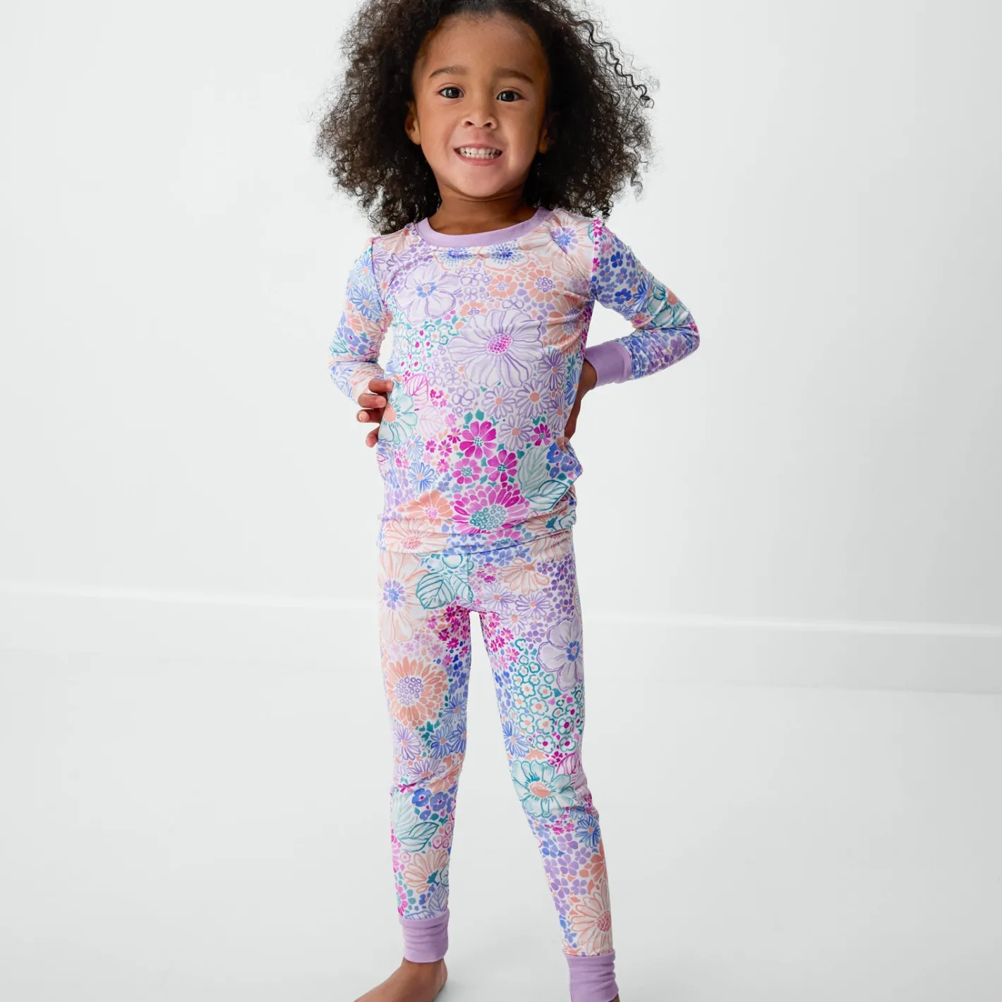 Two-Piece Pj Sets|Two-Piece Pj Sets<Little Sleepies Two-Piece Pajama Set Doodle Blooms