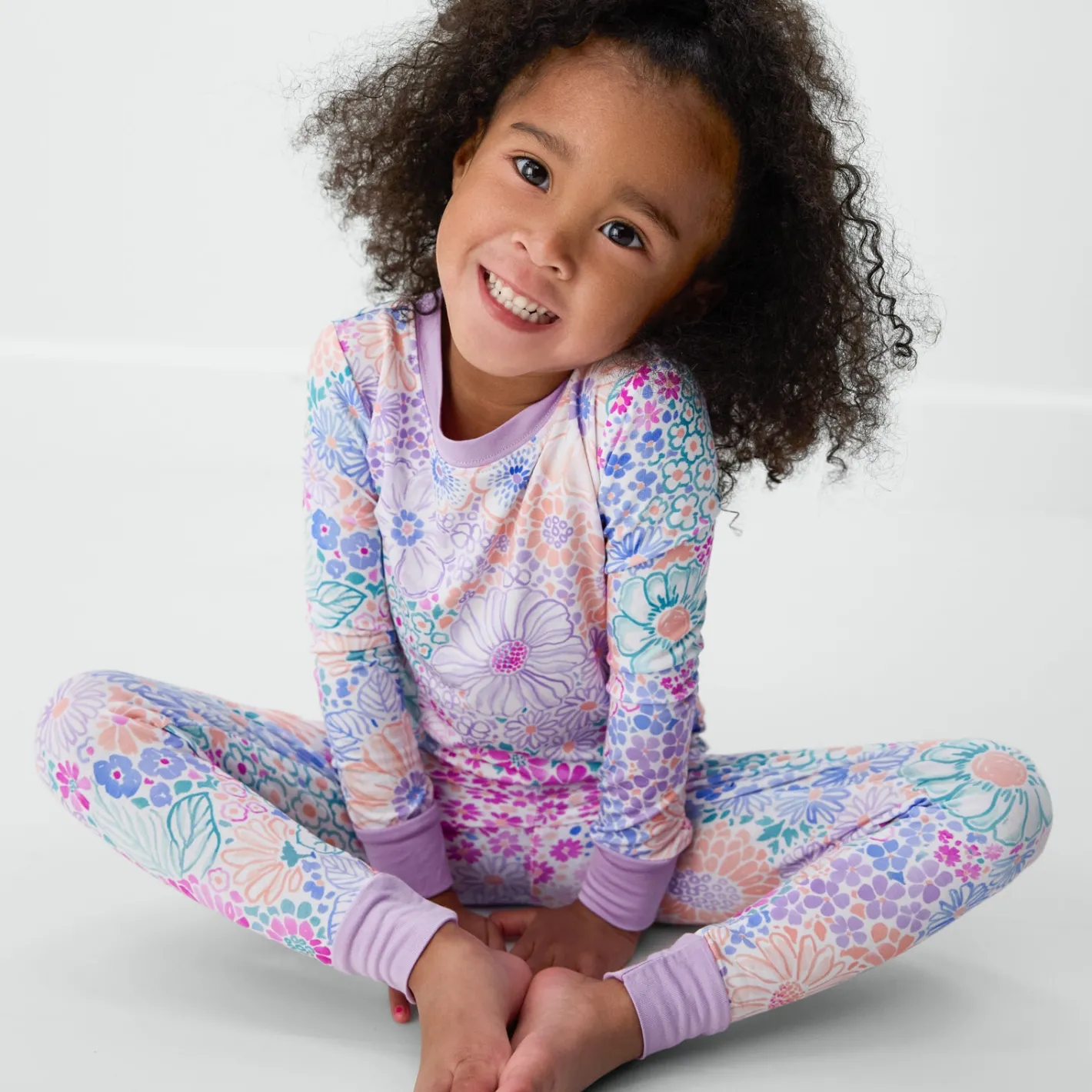 Two-Piece Pj Sets|Two-Piece Pj Sets<Little Sleepies Two-Piece Pajama Set Doodle Blooms