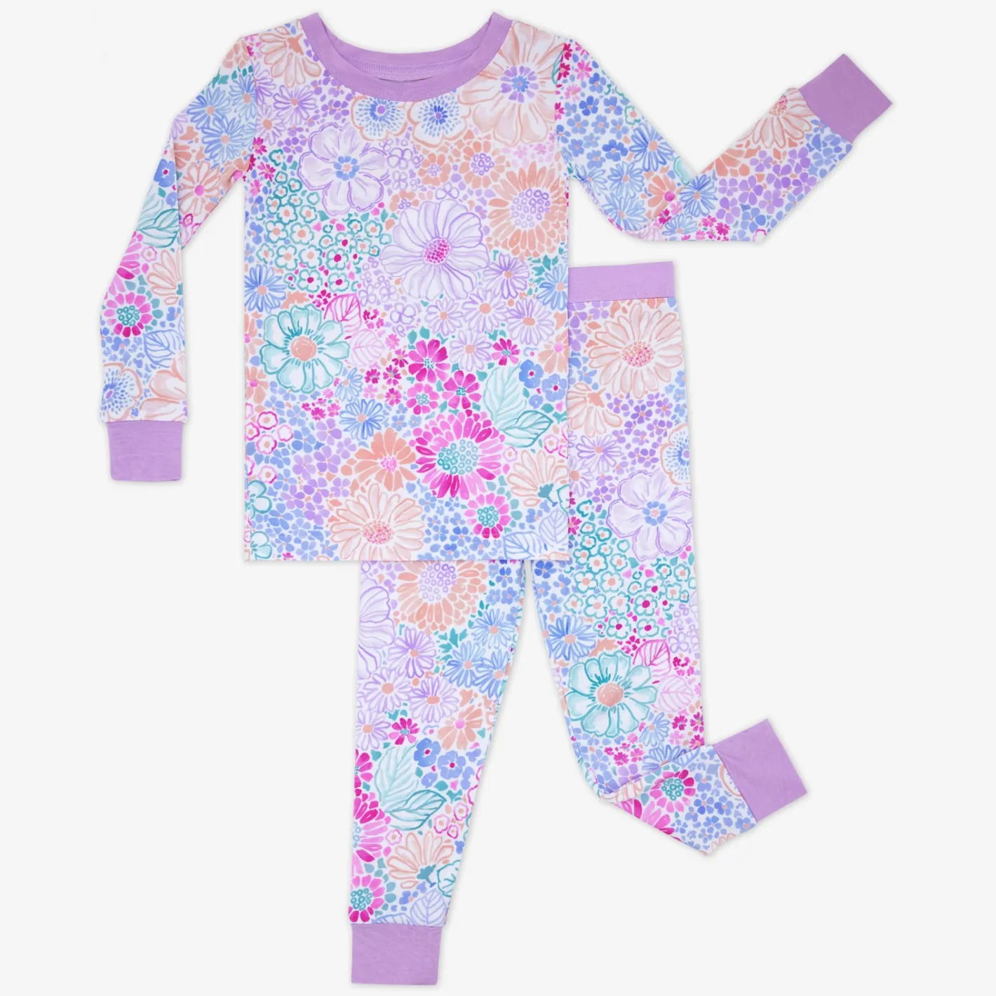 Two-Piece Pj Sets|Two-Piece Pj Sets<Little Sleepies Two-Piece Pajama Set Doodle Blooms
