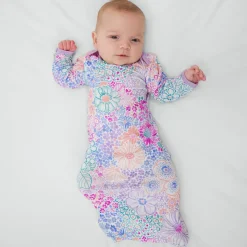 Layette|Infant Gowns<Little Sleepies Infant Gown Doodle Blooms