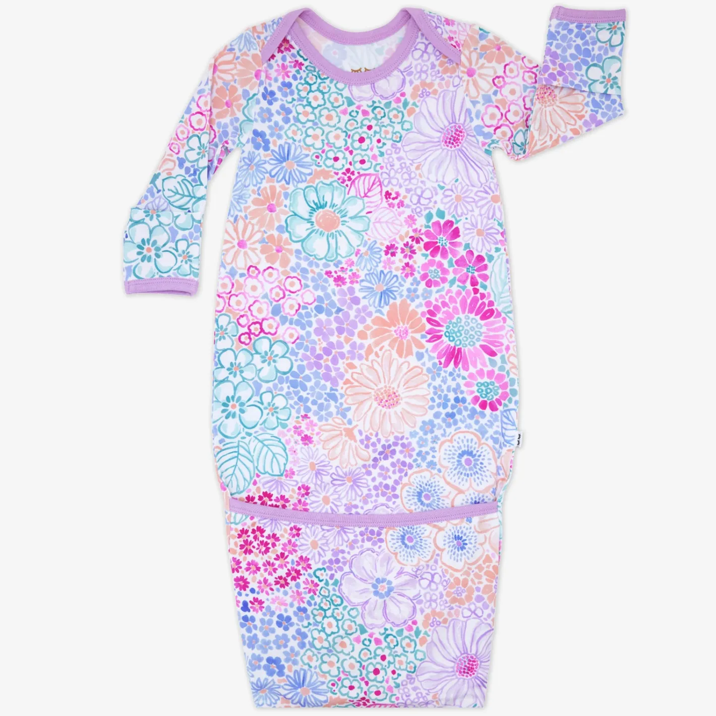 Layette|Infant Gowns<Little Sleepies Infant Gown Doodle Blooms