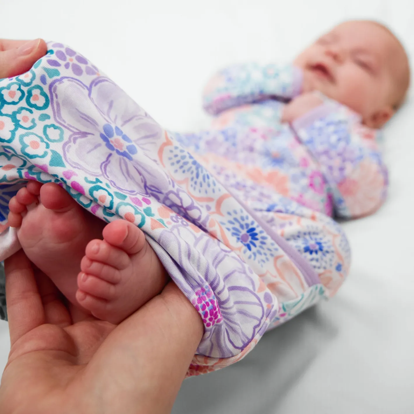 Layette|Infant Gowns<Little Sleepies Infant Gown Doodle Blooms