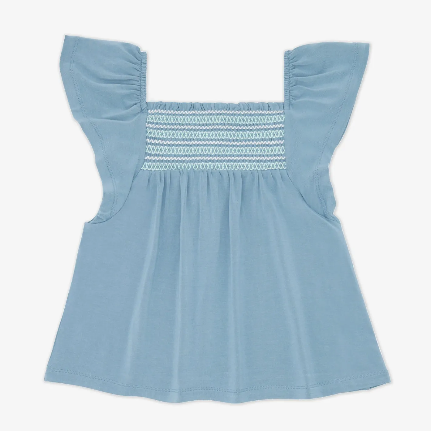 Tops & Tees|Tops & Tees<Little Sleepies Smocked Flutter Top Dusk Blue