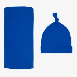Layette|Swaddles<Little Sleepies Swaddle & Hat Set Electric Blue