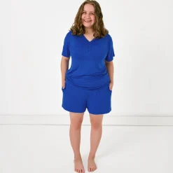 Mommy & Me|Mommy & Me<Little Sleepies Women's Pajama Shorts Electric Blue