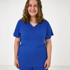 Mommy & Me|Mommy & Me<Little Sleepies Women's Short Sleeve Pajama Top Electric Blue