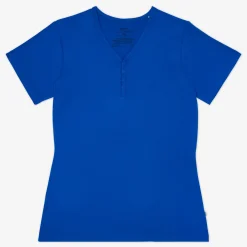 Mommy & Me|Mommy & Me<Little Sleepies Women's Short Sleeve Pajama Top Electric Blue