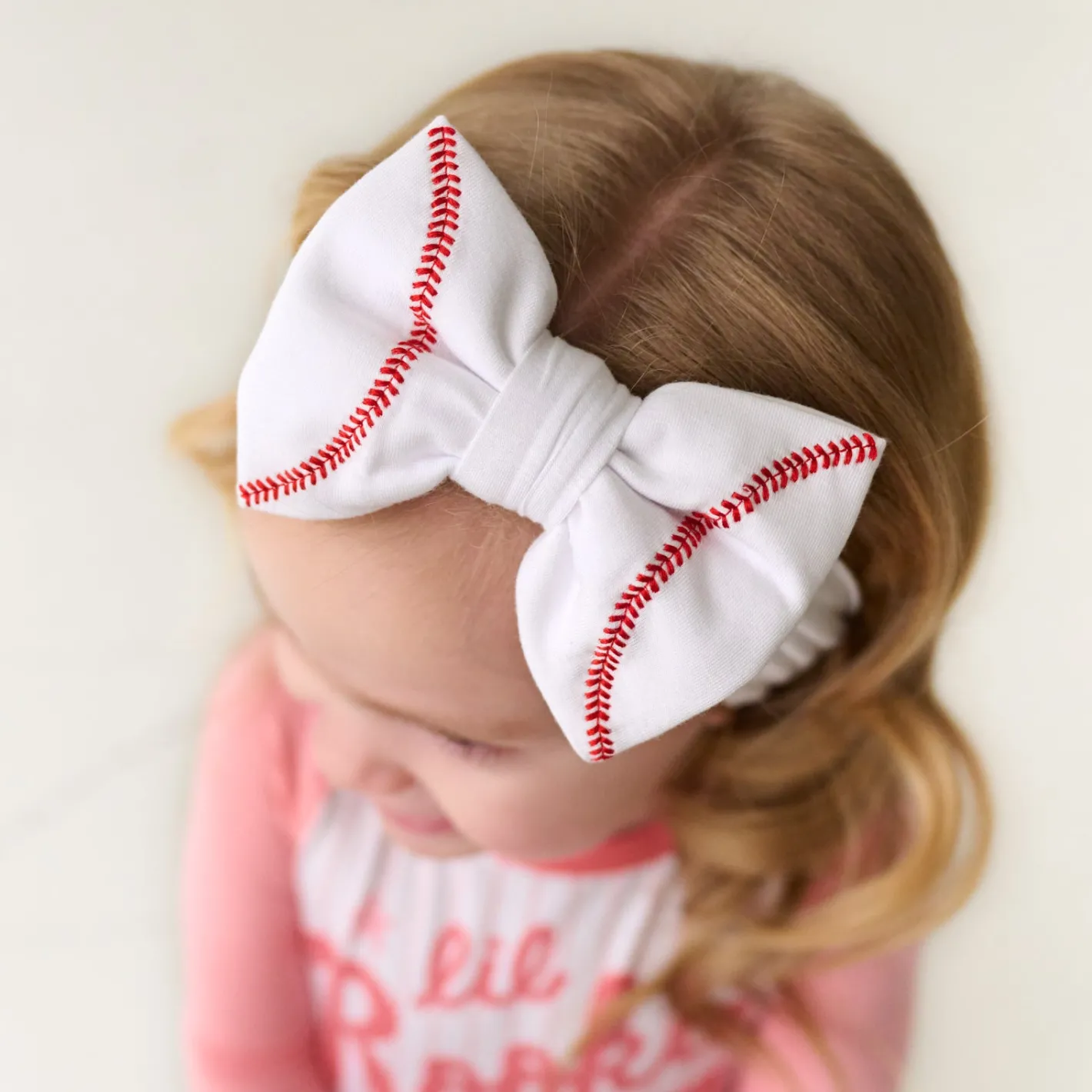 Hats & Headbands<Little Sleepies Luxe Bow Headband Embroidered Baseball