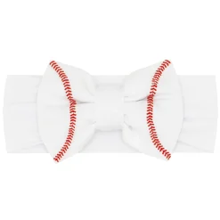 Hats & Headbands<Little Sleepies Luxe Bow Headband Embroidered Baseball