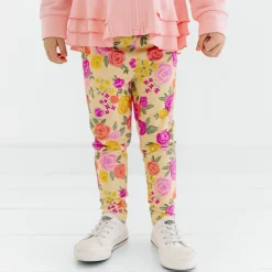 Bamboo Baby Clothes|Bottoms<Little Sleepies Legging Enchanted Roses