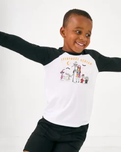 Tops & Tees|Tops & Tees<Little Sleepies Raglan Tee Everybody Scream