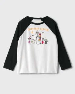 Tops & Tees|Tops & Tees<Little Sleepies Raglan Tee Everybody Scream