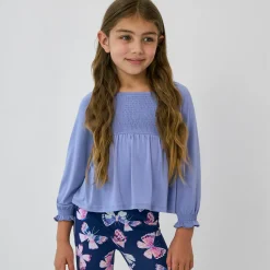 Tops & Tees|Tops & Tees<Little Sleepies Smocked Peasant Top Faded Violet