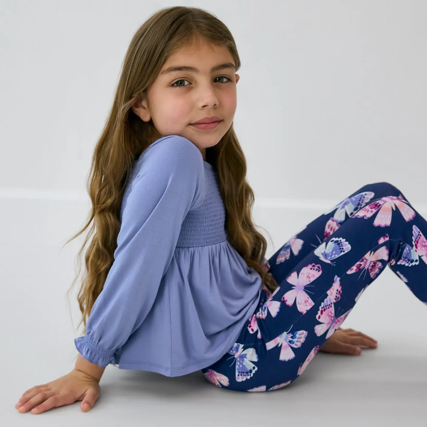Tops & Tees|Tops & Tees<Little Sleepies Smocked Peasant Top Faded Violet