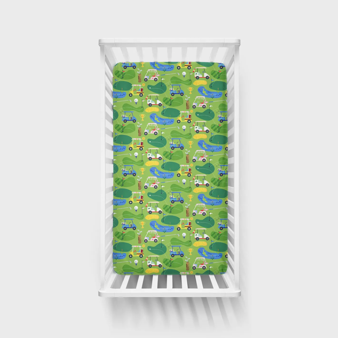 Sheets<Little Sleepies Fitted Crib Sheet Fairway Fun