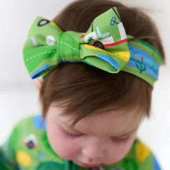 Hats & Headbands<Little Sleepies Luxe Bow Headband Fairway Fun