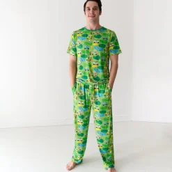 Daddy & Me|Full Family Matching<Little Sleepies Men's Short Sleeve Pajama Top Fairway Fun