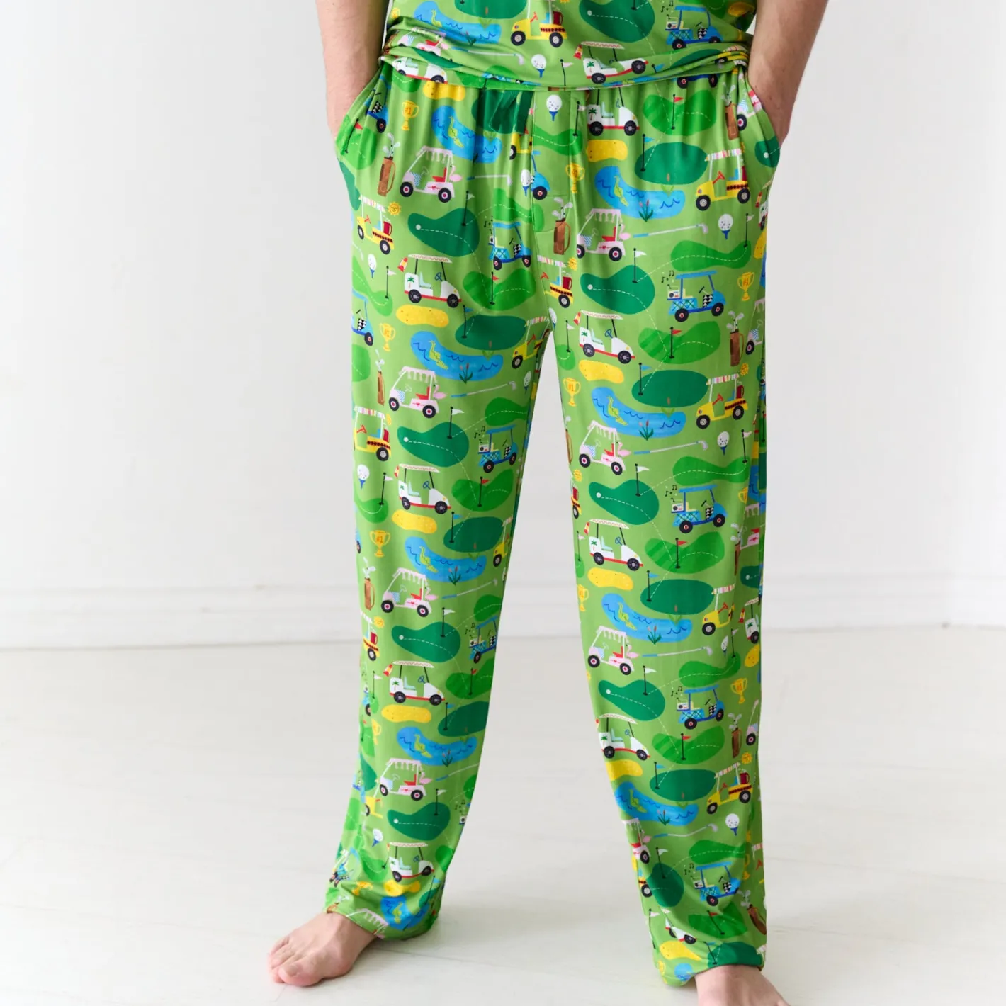 Daddy & Me|Full Family Matching<Little Sleepies Men's Pajama Pants Fairway Fun