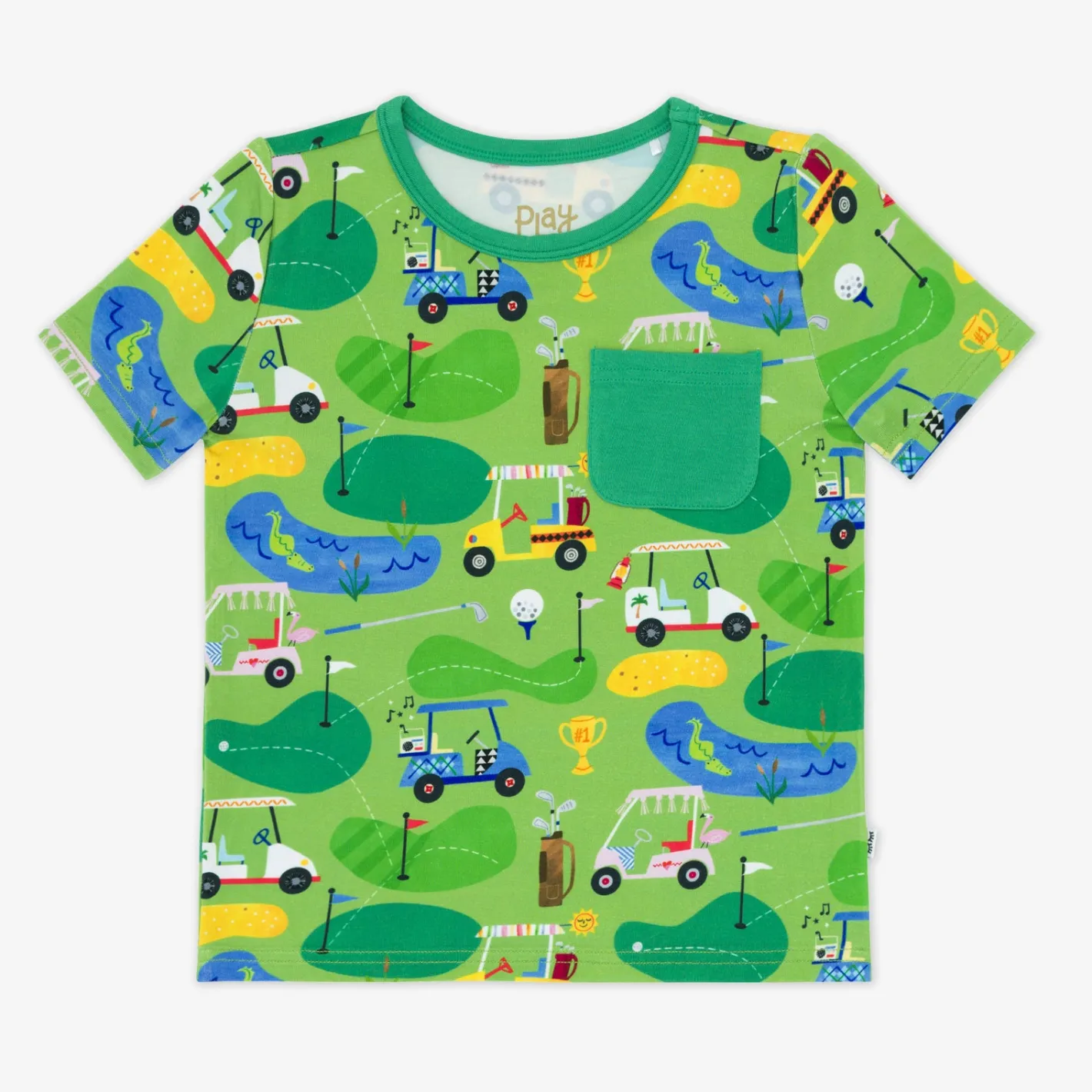 Tops & Tees|Tops & Tees<Little Sleepies Pocket Tee Fairway Fun