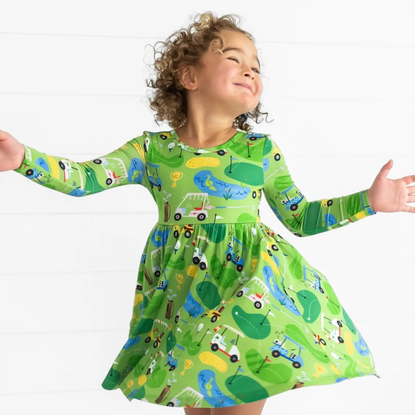 Dresses|Dresses<Little Sleepies Twirl Dress Fairway Fun