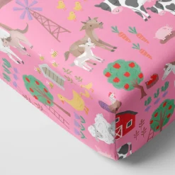 Sheets<Little Sleepies Fitted Crib Sheet Farm Fam
