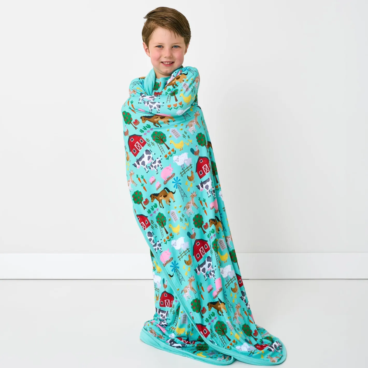 Cloud Blankets|Cloud Blankets<Little Sleepies Large Cloud Blanket® Farm Fam