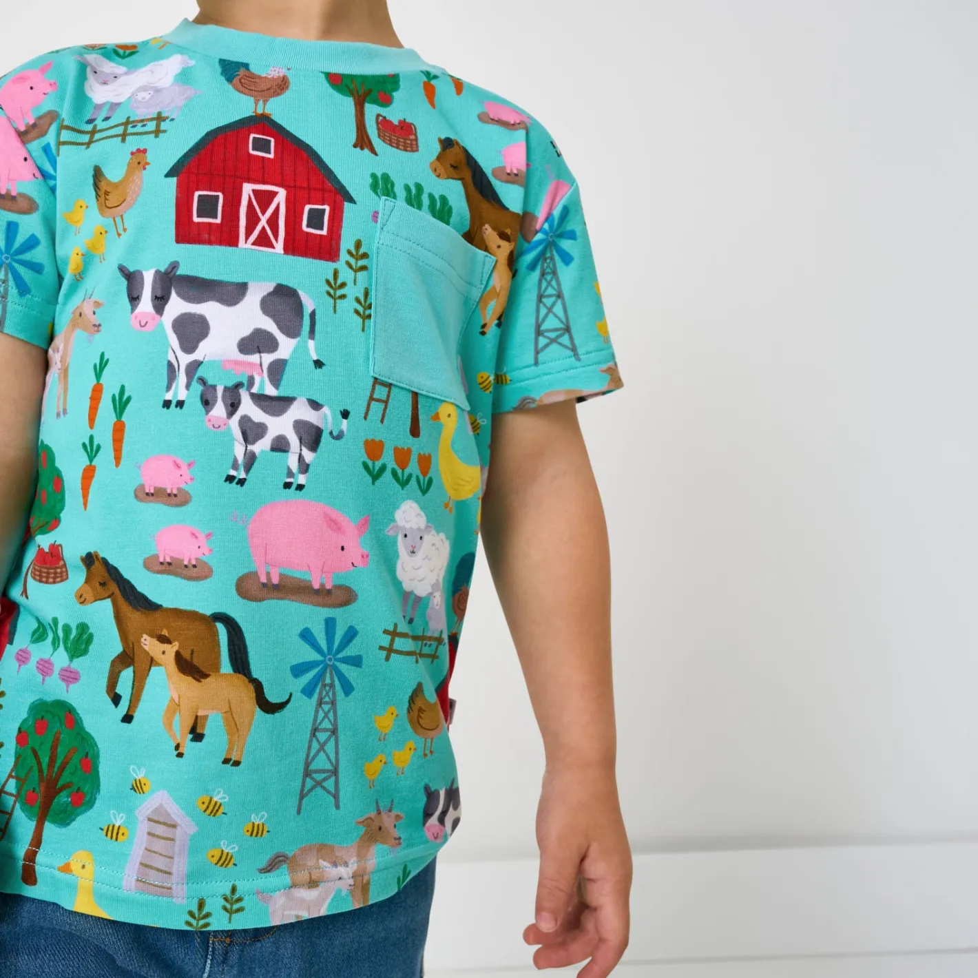 Tops & Tees|Tops & Tees<Little Sleepies Relaxed Pocket Tee Farm Fam