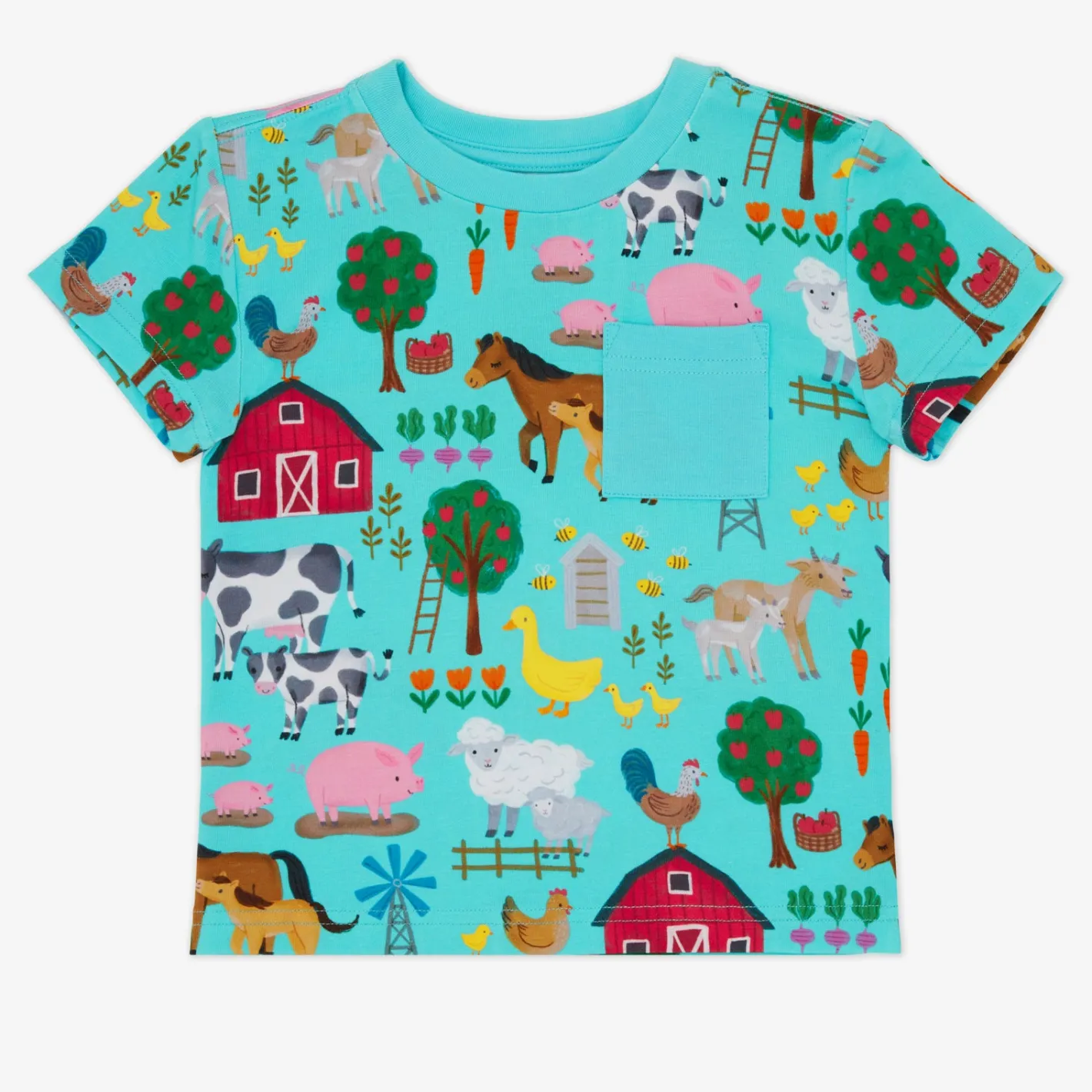 Tops & Tees|Tops & Tees<Little Sleepies Relaxed Pocket Tee Farm Fam