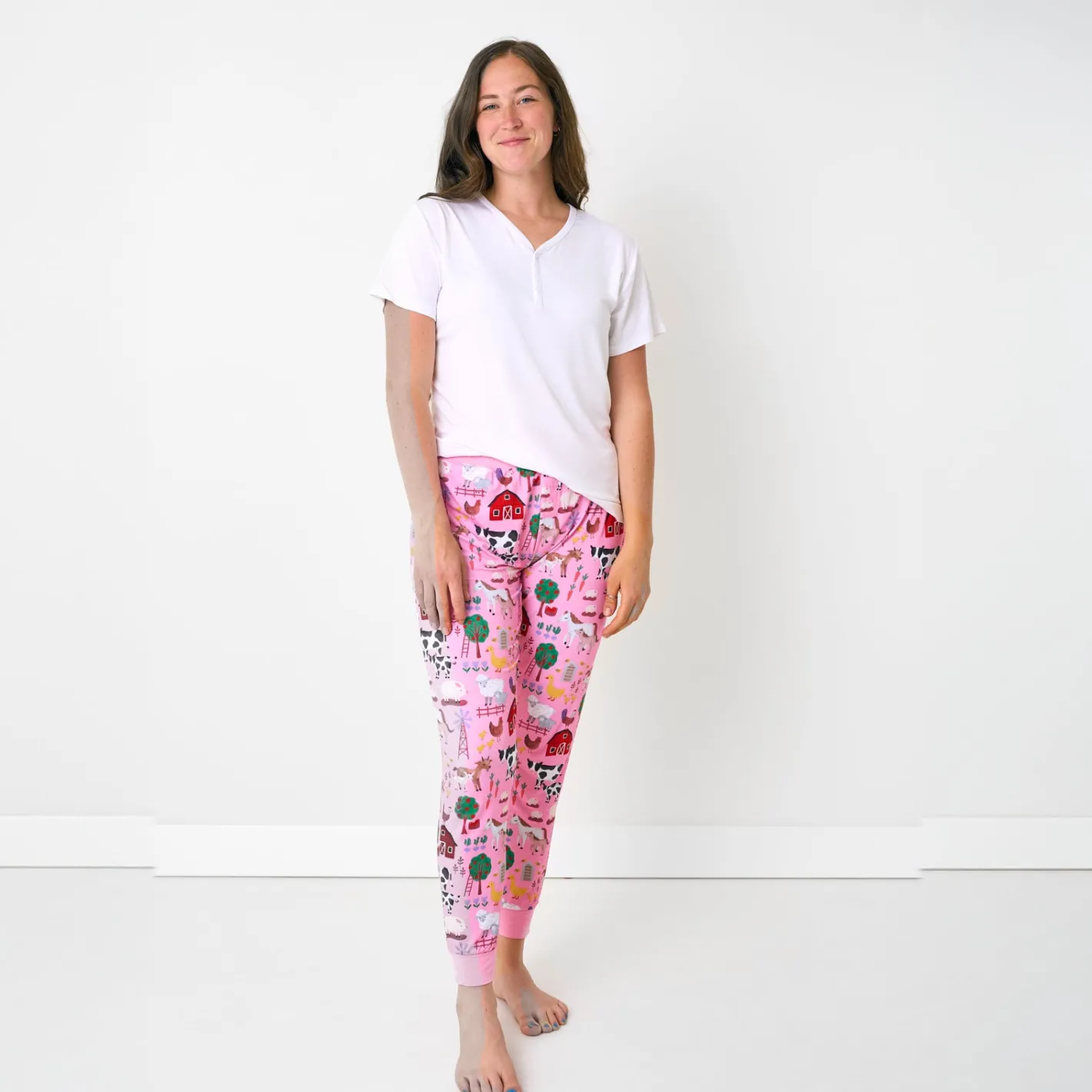Mommy & Me|Mommy & Me<Little Sleepies Women's Pajama Pants Farm Fam