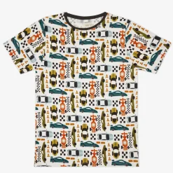 Daddy & Me|Full Family Matching<Little Sleepies Men's Short Sleeve Pajama Top Fast Lane