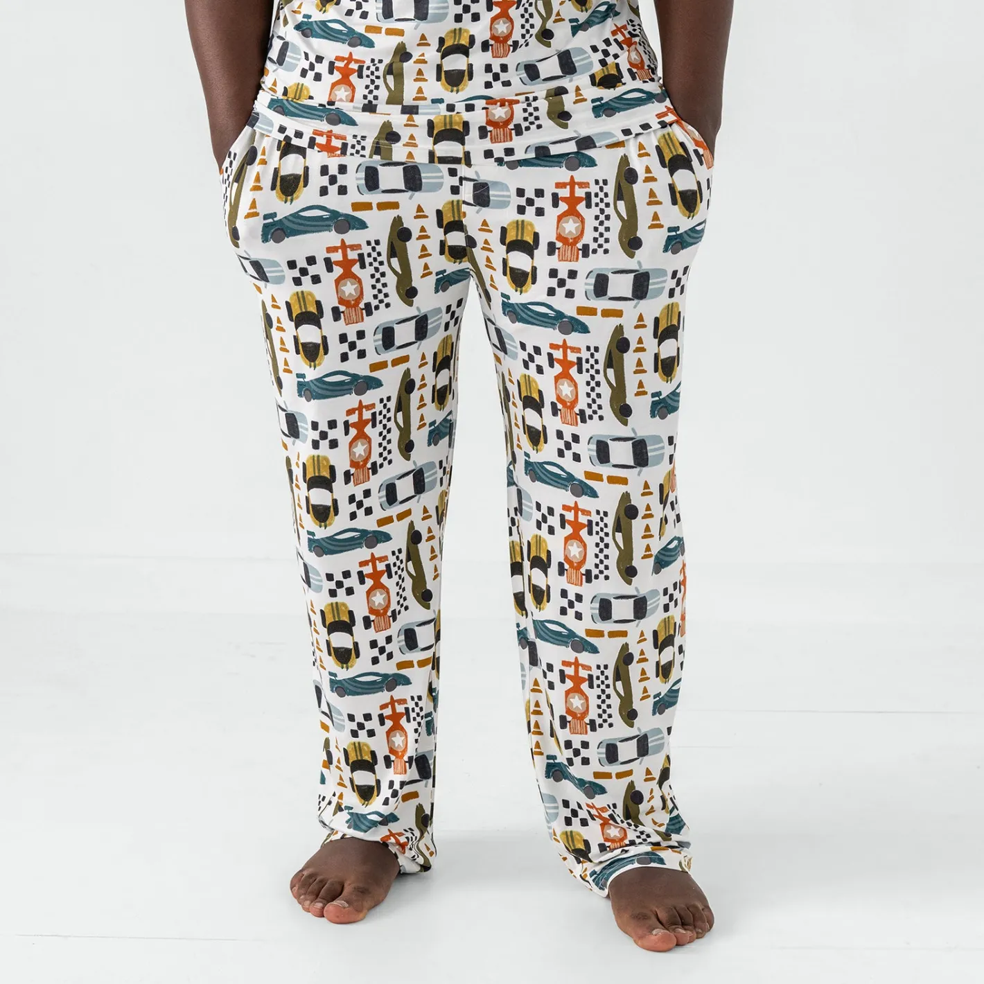 Daddy & Me|Full Family Matching<Little Sleepies Men's Pajama Pants Fast Lane