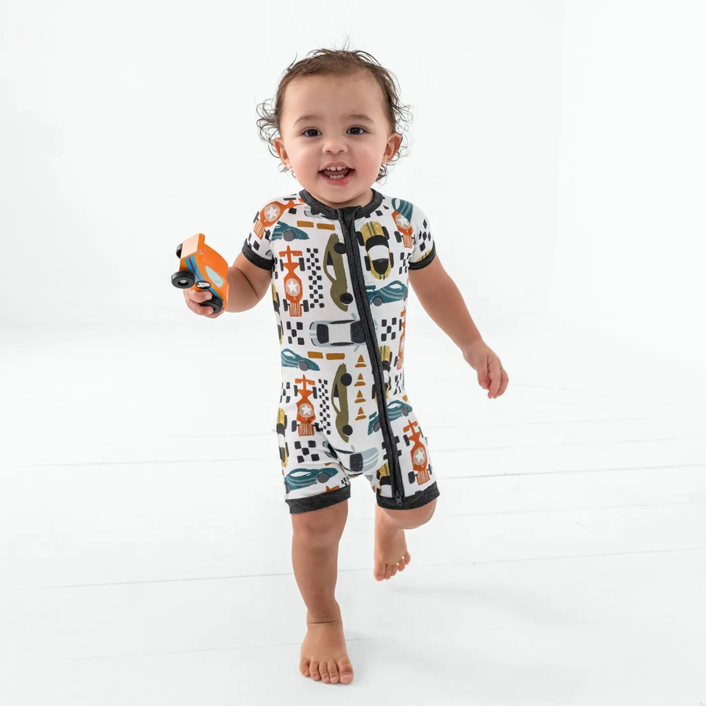 Zippies|Mommy & Me<Little Sleepies Shorty Zippy Fast Lane