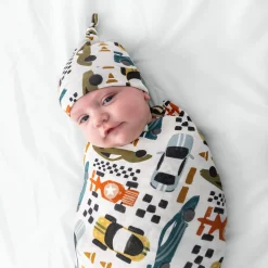 Layette|Swaddles<Little Sleepies Swaddle & Hat Set Fast Lane