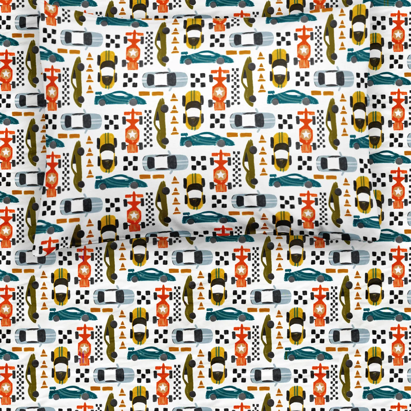 Sheets<Little Sleepies Twin Sheet Set Fast Lane