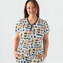 Mommy & Me|Mommy & Me<Little Sleepies Women's Short Sleeve Pajama Top Fast Lane