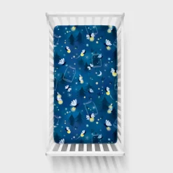Sheets<Little Sleepies Fitted Crib Sheet Firefly Glow
