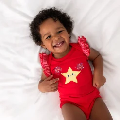 Bamboo Baby Clothes|Bodysuits<Little Sleepies Flutter Bodysuit Firework