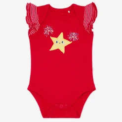 Bamboo Baby Clothes|Bodysuits<Little Sleepies Flutter Bodysuit Firework